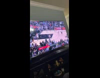 Collab BitchMP - Man cheering basketball tv