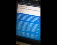 Guy translates spanish homework to english on google translate computer