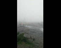 Reverse waterfall wind push back water windmill