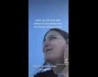 Girl paddleboarding runs into group of seals 