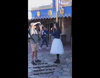 Girl instagram blue sleeves white skirt disney