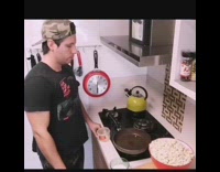 Collab BitchIG2 - Black shirt guy pops individual popcorn kernels