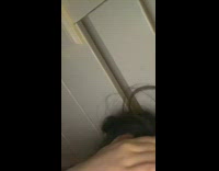 Grey cat steps on head for boost