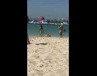 Neon yellow hat guy inflatable obstacle course 