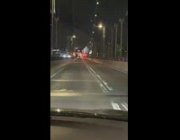 Black pants guy rides scooter brooklyn bridge 