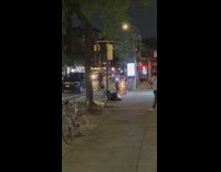 Guy cuts lock off bicycle steals it 