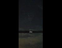 Cluster of small round lights in sky 