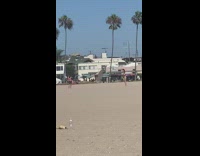 Woman bikini walk photo shoot kid beach