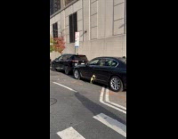 Collab winy - Green bra stuck on cars door 