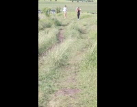 Two girls hug pose hike farm mountains