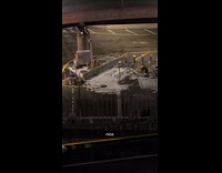 Drawing of penises on snow on parking lot 