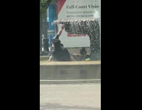 Two women dances and twerks in the fountain