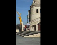 Red jacket guy photo white light deflector