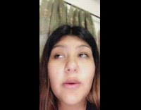 Black shirt girl tiktok audio speaker fail 