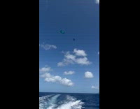 Collab SendItOfficiall - Man lifted up by wind while kitesurfing