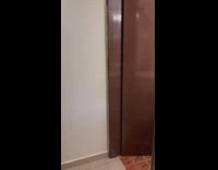 Husband scares wife brushing teeth