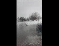 Guy put down driver side window covered with ice