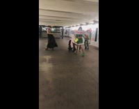 People dance for toy drive fundraiser tunnel 