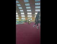 Man jacket take selfie brown luggage airport