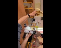 Card thrown and sticks on the water tumbler