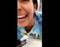 Girls scream over guy sending DM message 