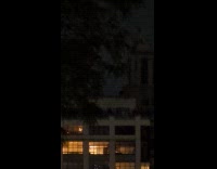 Light moves on the night sky