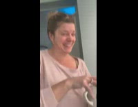 Black and white vans with red shrimp painted on them