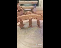 Brown clay figures stop motion 