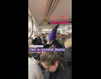 man large long purple hat