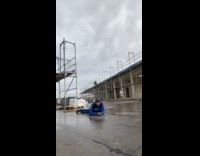 Man slips and falls forward 