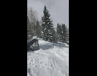 Collab JerrySlams - Skier rides off big ramp and crashes into the snow