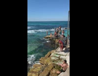 Woman white bikini beach stairs light reflector