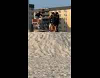 Collab IITW - Four men rap video shoot at beach