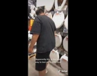 Collab BitchIG2 - Guy testing out different toilet seats at Home Depot 