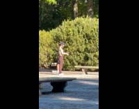 Man and Woman tiktok dance Roosevelt park