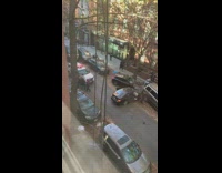 Car Crash on Street of New York 