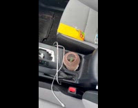 Mouse trapped inside the smoothy drink cup