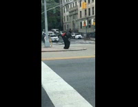 Black pants lady dances witchcraft spell guy 