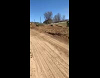 Guy jumps falls off dirt bike fail 