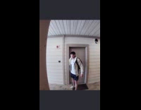 Compilation of neighbor sticks tongue door cam