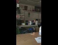 White lab coat guy lights bubbles fire 