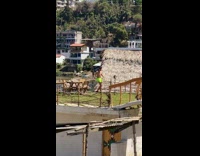 Man red tank top tiktok dance cheer friends Part 2