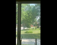 Two neighbors stand still and not move