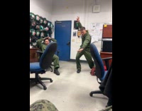 Man fails to do jump stunt
