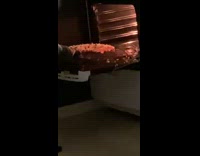 Guy falls on open oven door fail