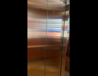 Man almost got arm squished by elevator