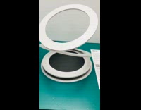 Three rotating rings optical illusion museum