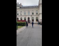 Man dances for video shoot near central