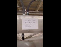 Collab WINY - Broken display labeled as artwork at subway