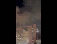Recycling plant on fire 